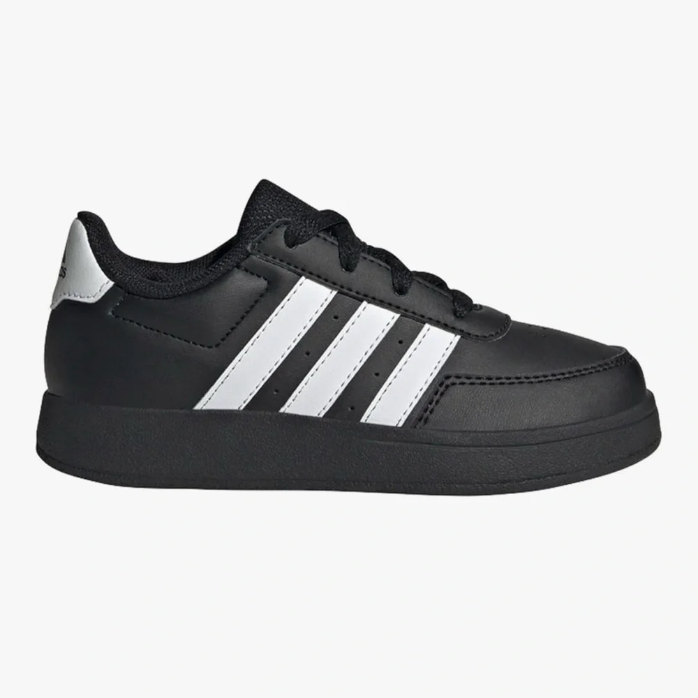 Adidas Men's Black and White Striped Sneakers, Size 6, Brand‎ New